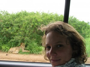 The Author and a Lion